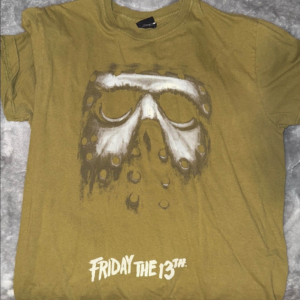 Friday the 13th Graphic Tee - Olive